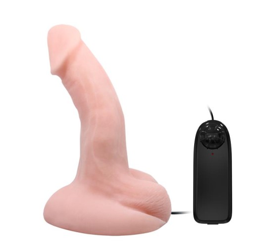 Zakrzywiony realistyczny penis z wibracjami 20 cm